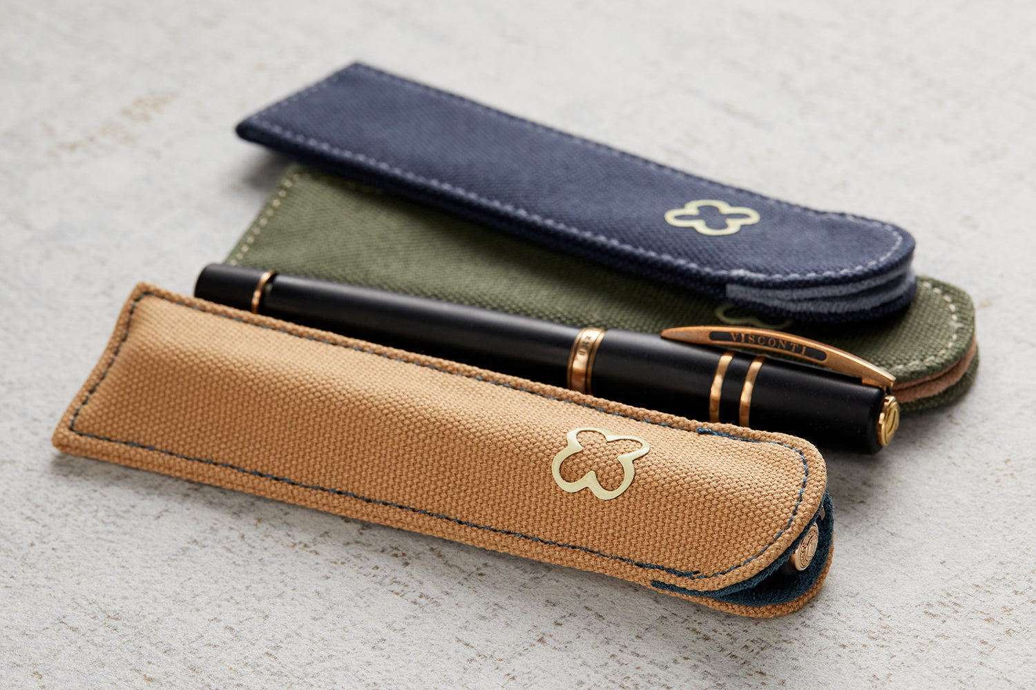 Esterbrook Canvas Single Pen Sleeve - Navy