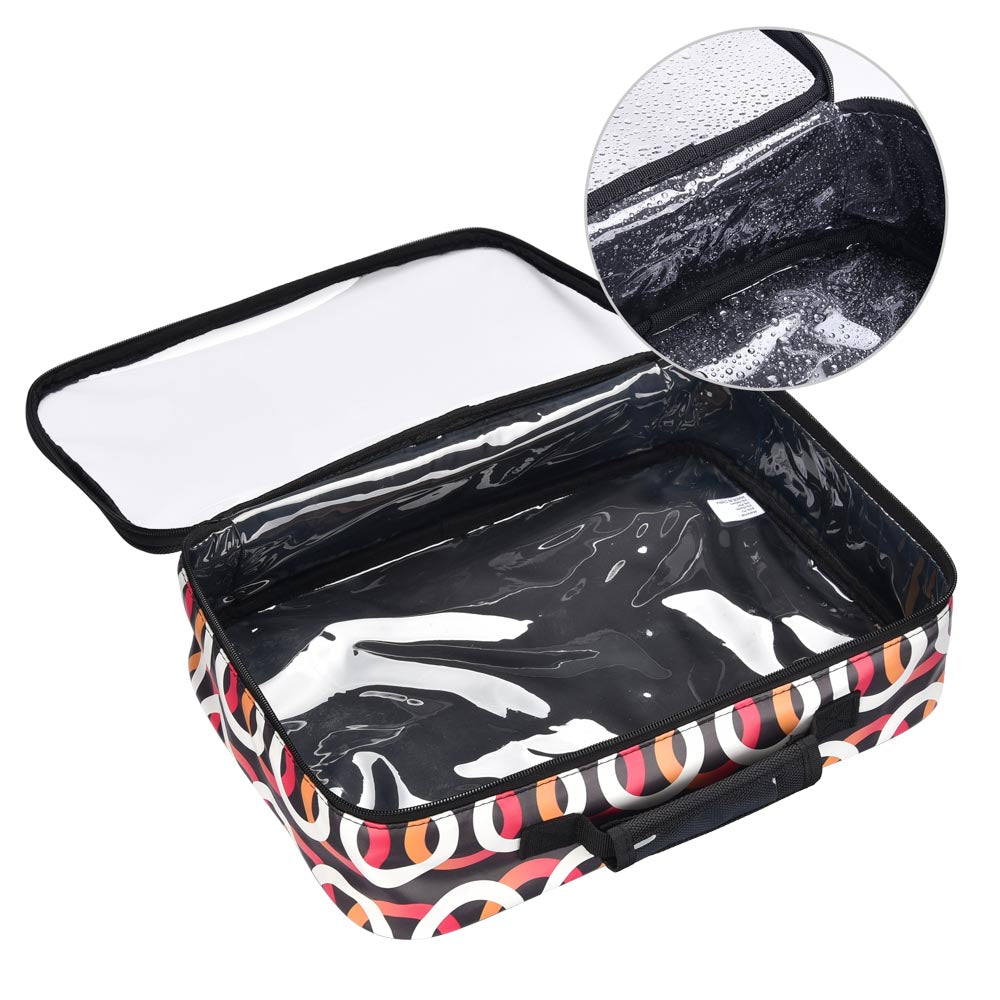 Byootique Makeup Bag Travel Cosmetic Clear Bag 420D 14x10x3