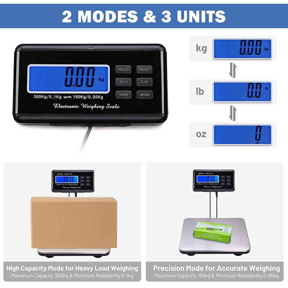 Yescom Electric Platform Scale Postal Shipping Weight 660 LBS