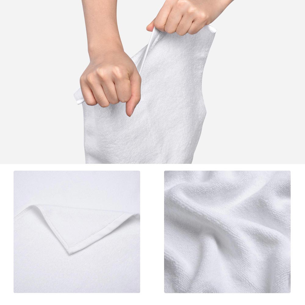 Yescom 29x56 Bath Towel White 600Gsm Ring Spun Cotton Hotel