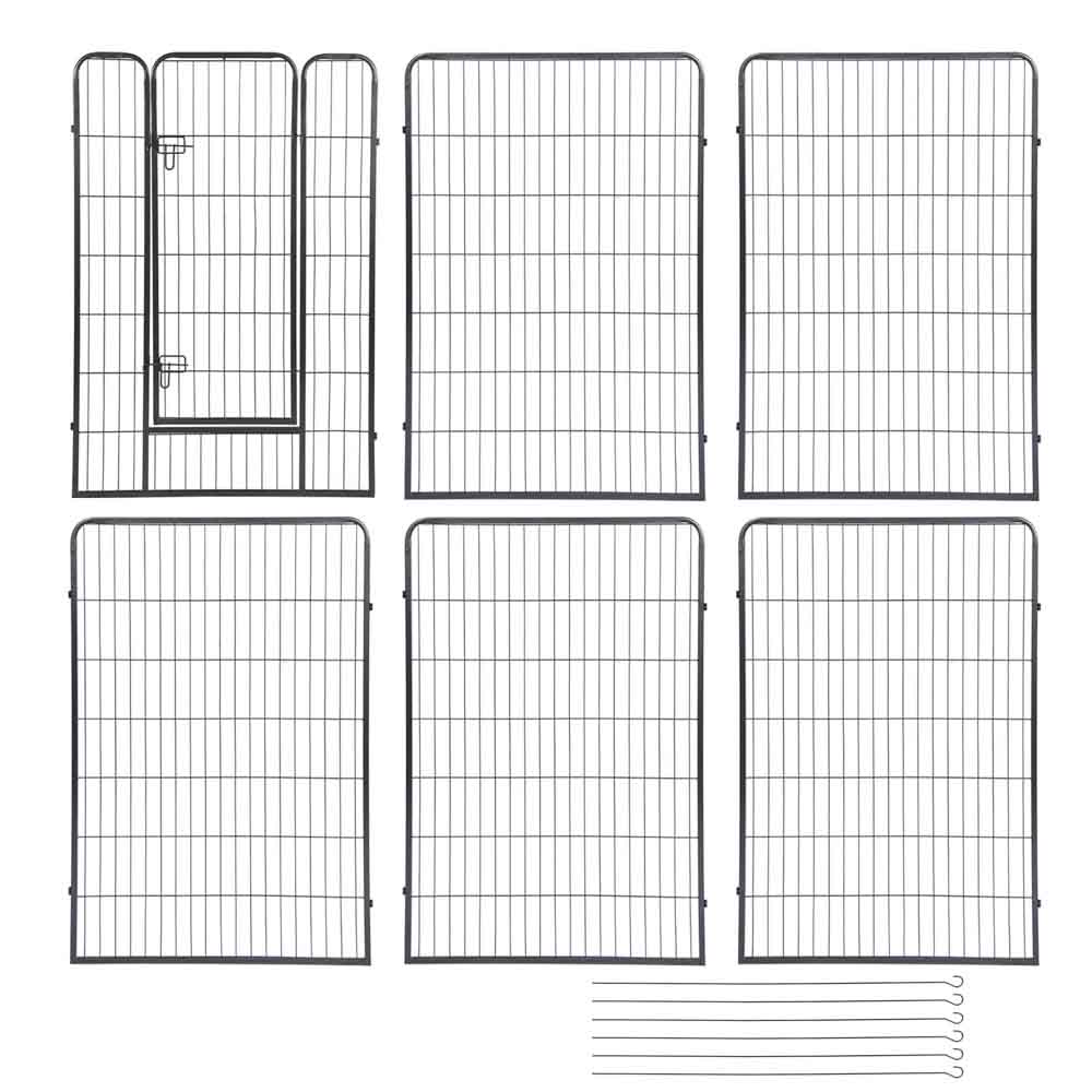 Yescom Heavy Duty Dog Playpen 47 Tall 6-Panel Puppy Pen Metal