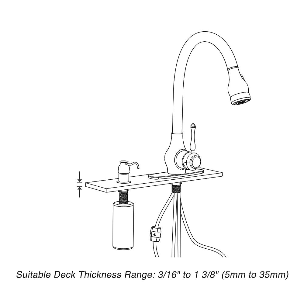 Aquaterior Pull-down Kitchen Bar Faucet Single-handle Finish Color Opt