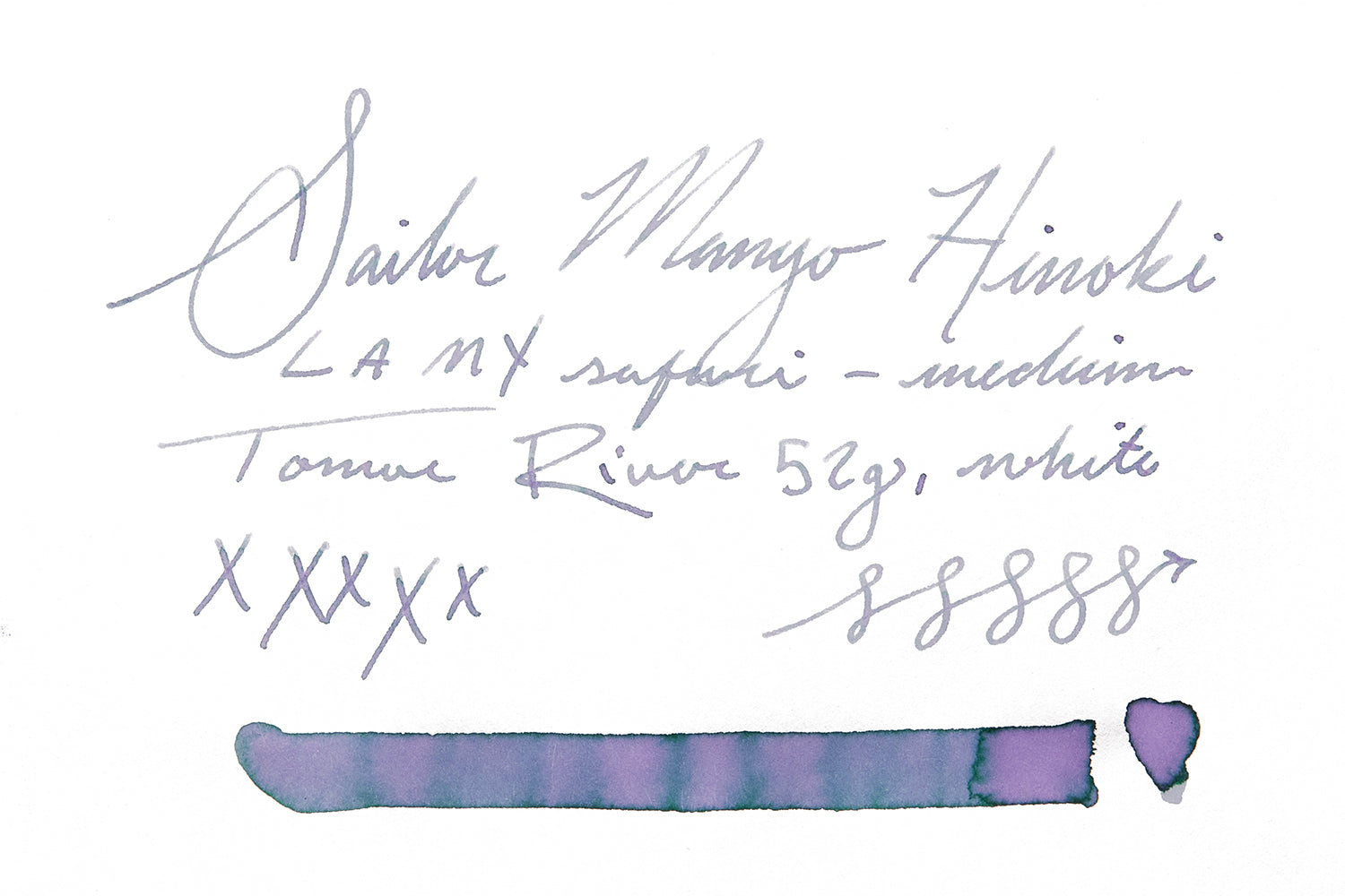 Sailor Manyo Hinoki - Ink Sample