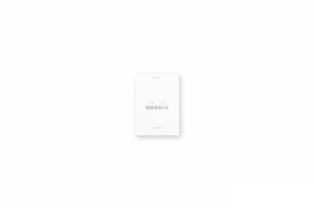 Rhodia No. 11 A7 Notepad - Ice White, Lined