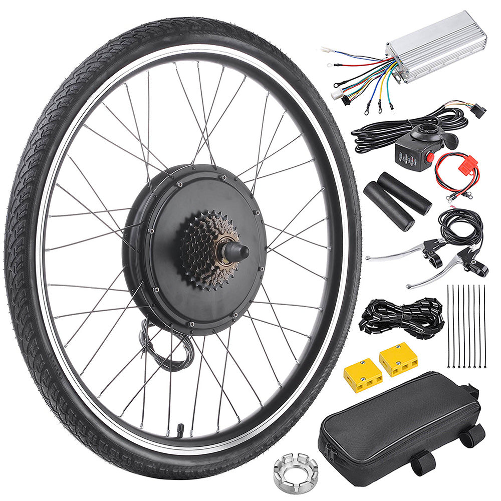 Yescom Brushless Electric Bicycle Engine, 48v 1000w Rear Wheel Hub Motor Kit