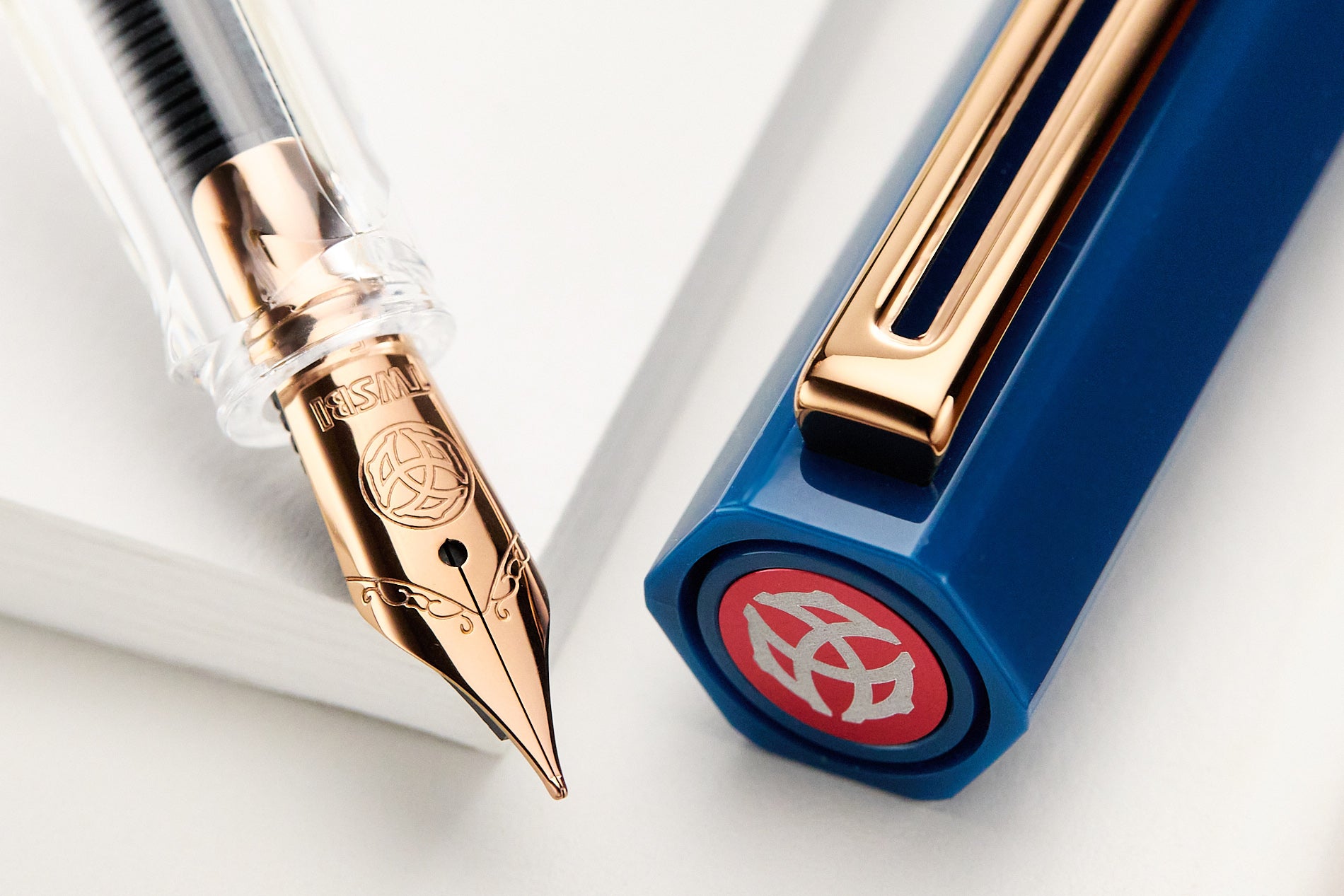 TWSBI ECO Fountain Pen - Indigo Blue w/ Bronze Trim