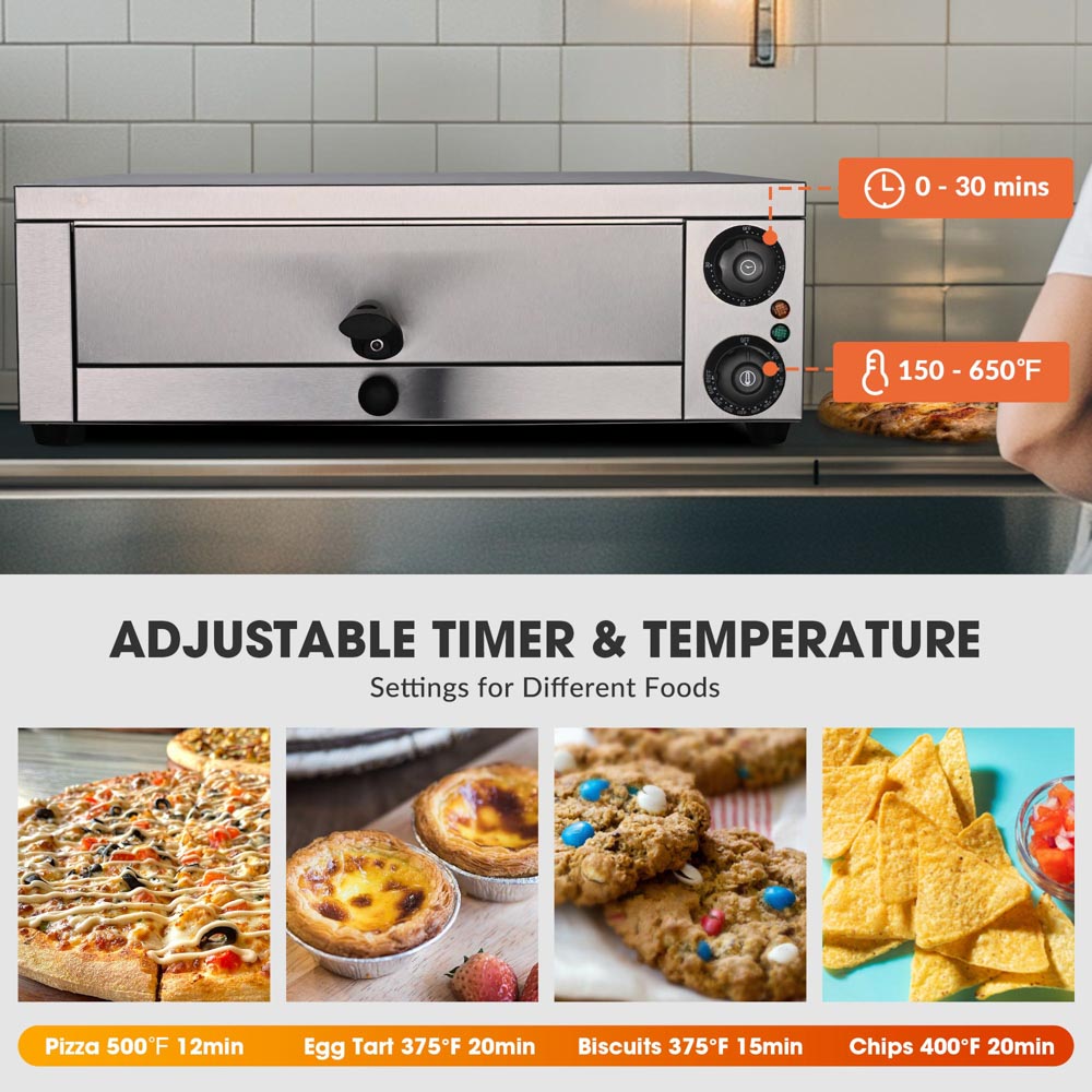 Yescom 16 inch Countertop Pizza Oven with Timer