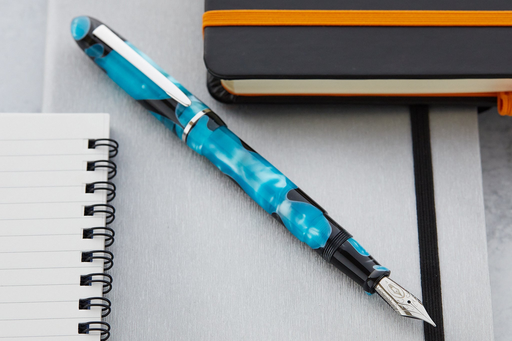 Edison Menlo Fountain Pen - Blue Grotto