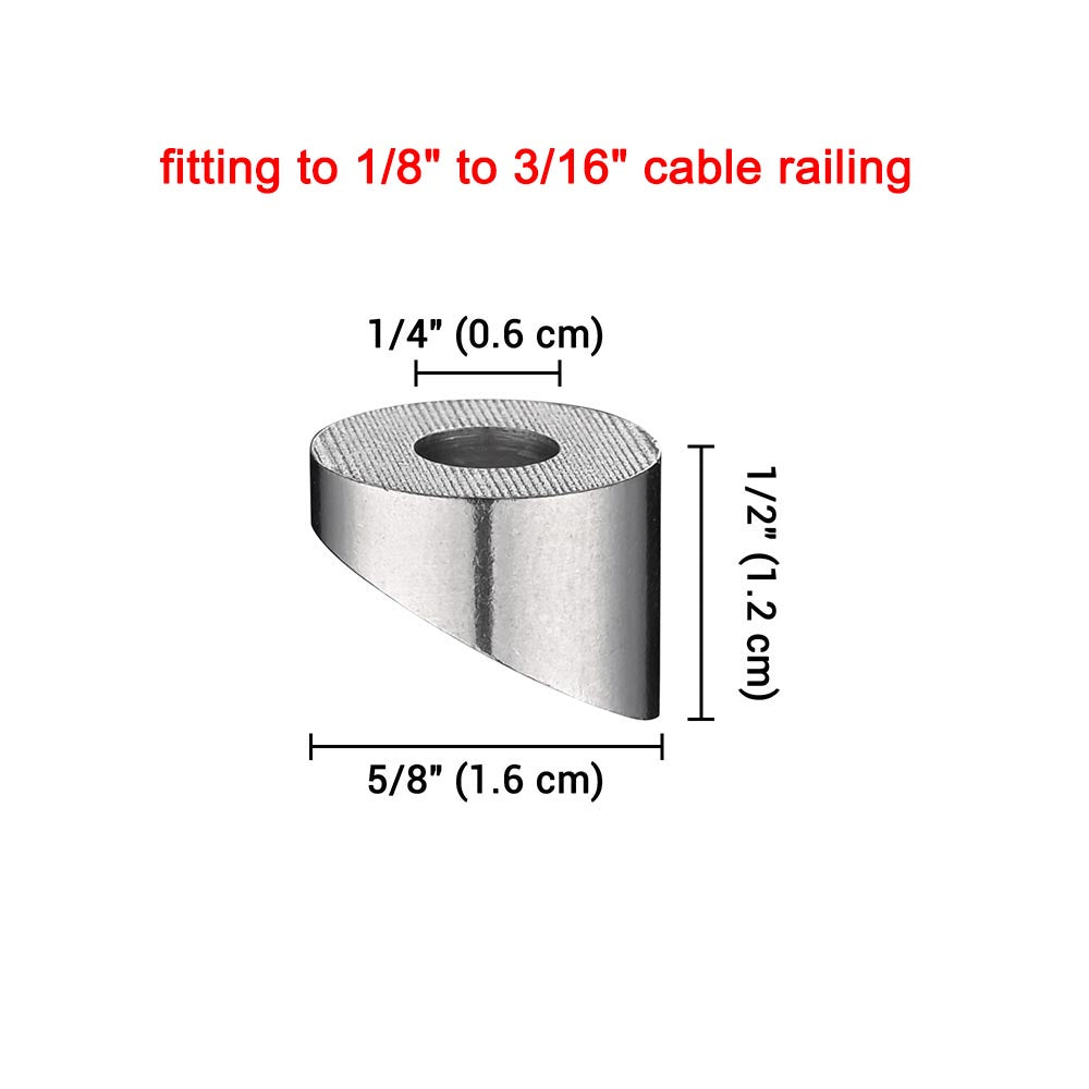 Yescom 30x 1/4 Angled Beveled Washers 30 Degree 316 Stainless Steel