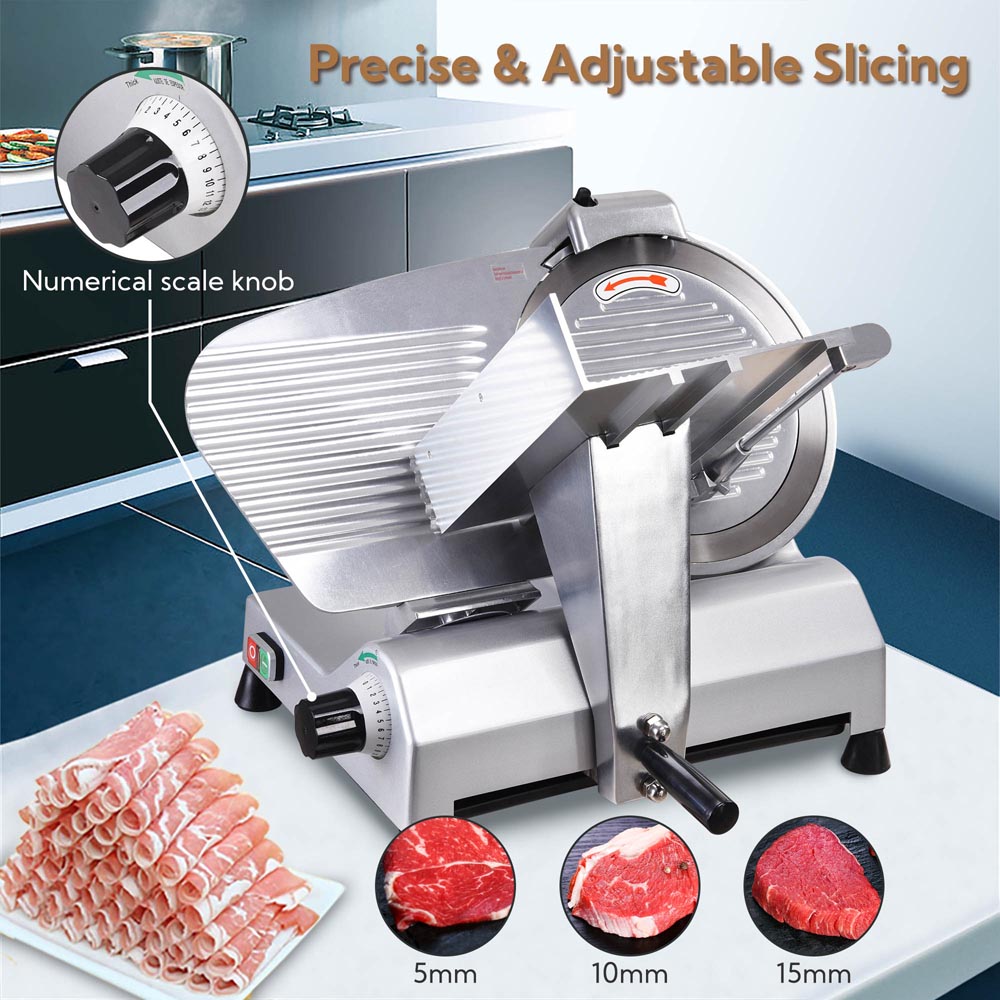 Yescom 12 Heavy Duty Meat Slicer Professional Food Slicer