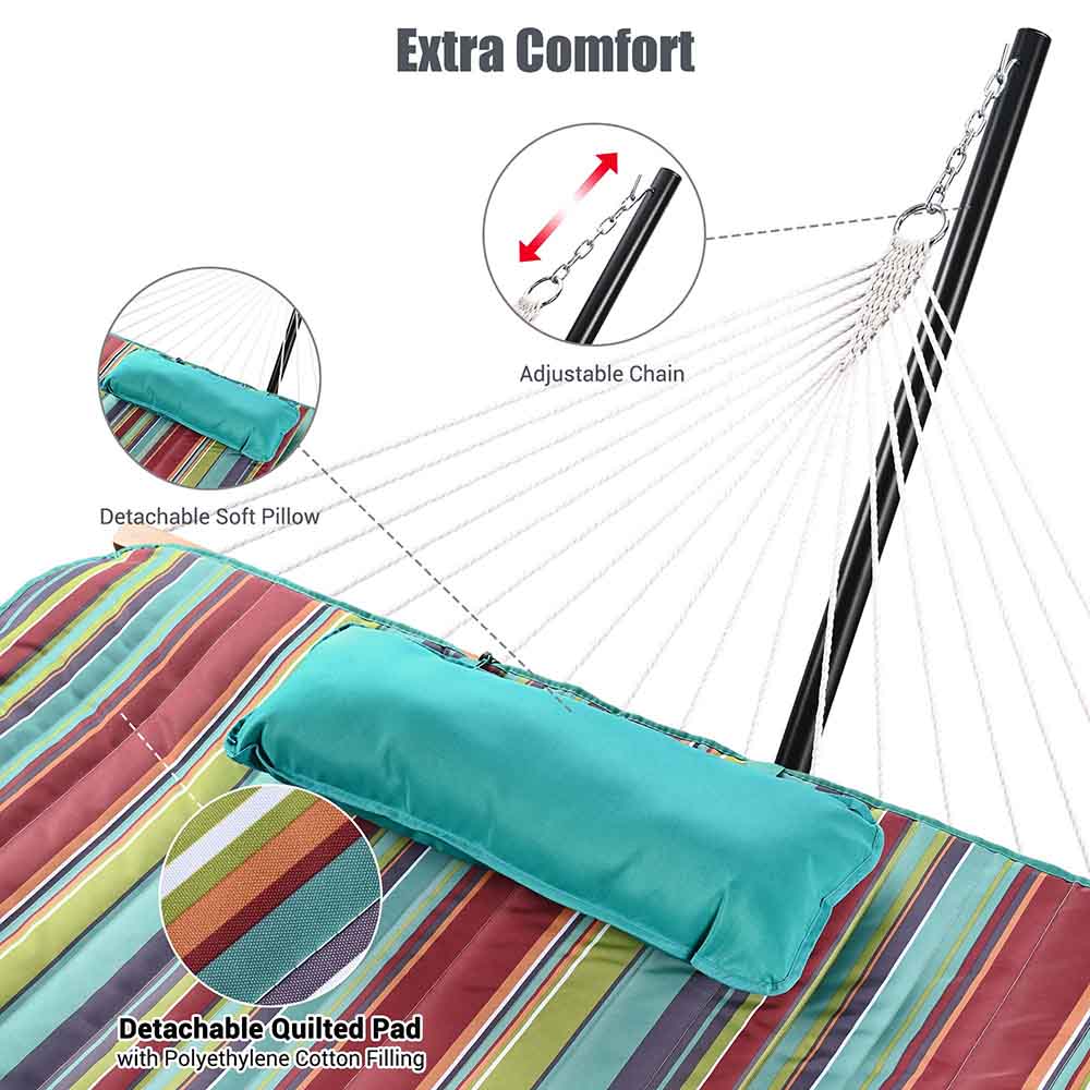 Yescom Double Hammock with Stand Net Underquilt