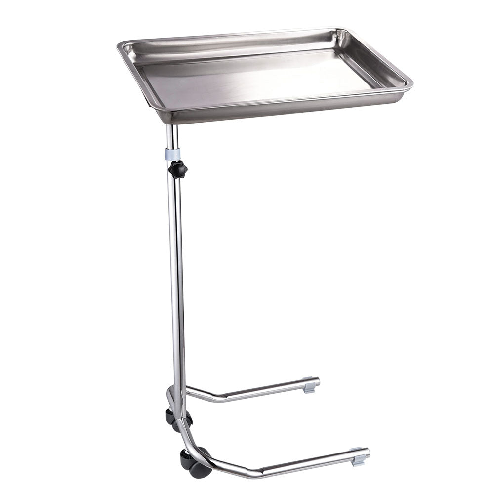 Yescom Mayo Stand Foot Operated Medical Equipment Chrome Pole