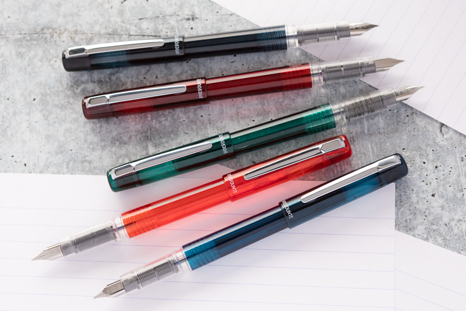 Platinum Prefounte Fountain Pen - Vermilion Orange