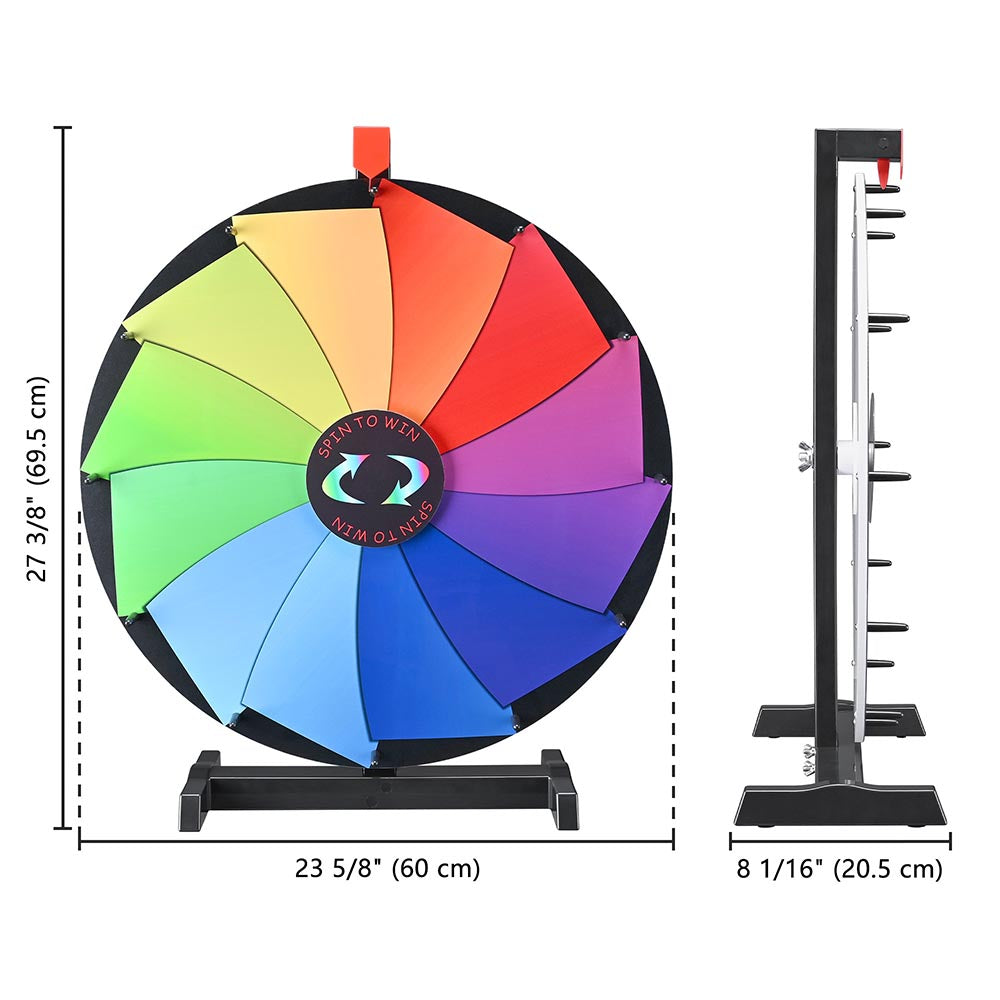 WinSpin 24 Tabletop Colorful Dry Erase Prize Wheel Pinwheel