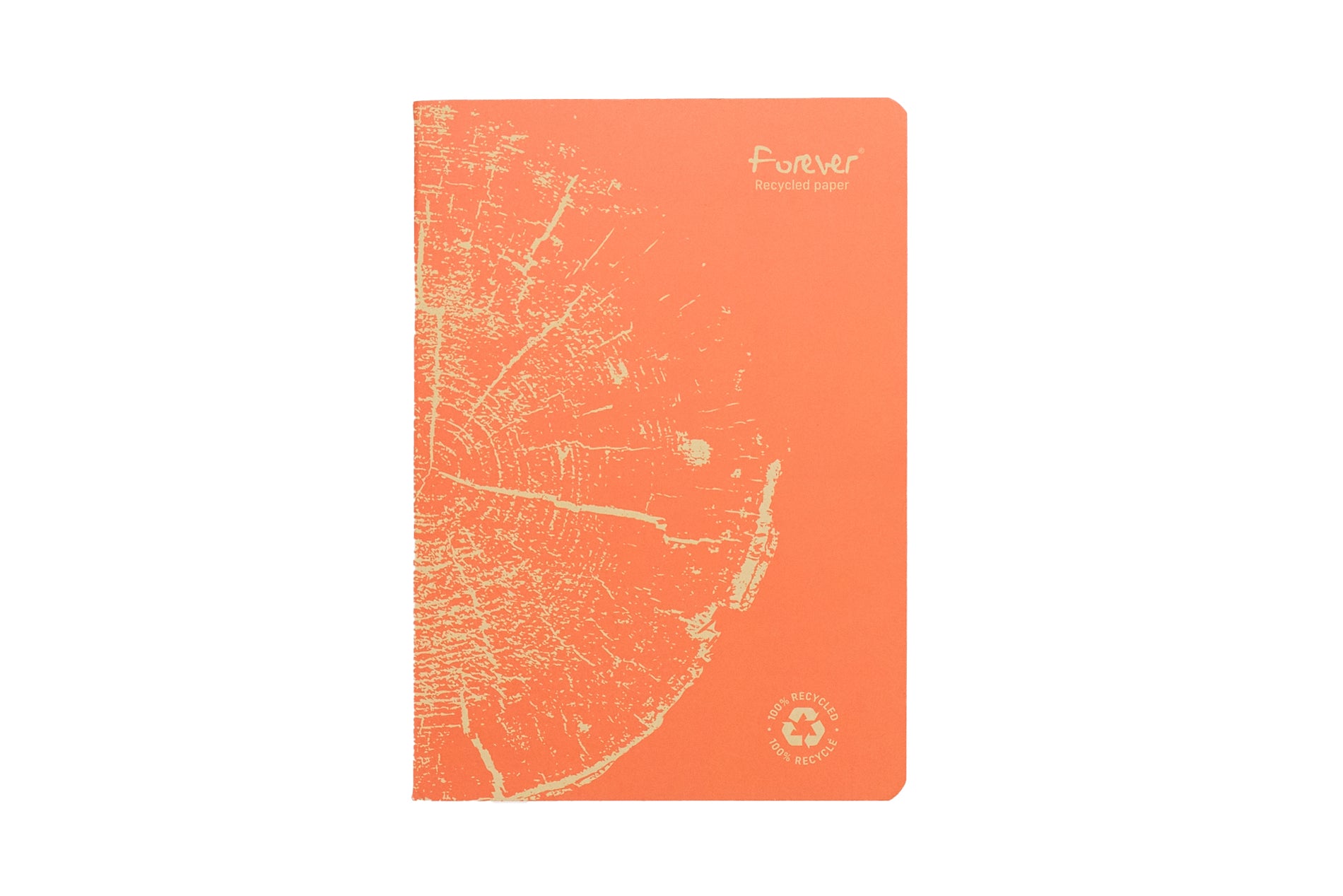 Clairefontaine Forever Recycled Staplebound A5 Notebook - Rust Orange