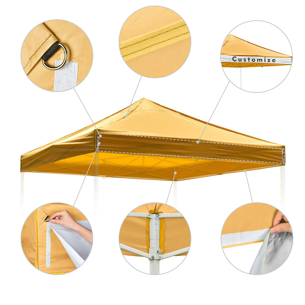 Yescom 10'x10' Ez Pop Up Tent Canopy Top Replacement Cover