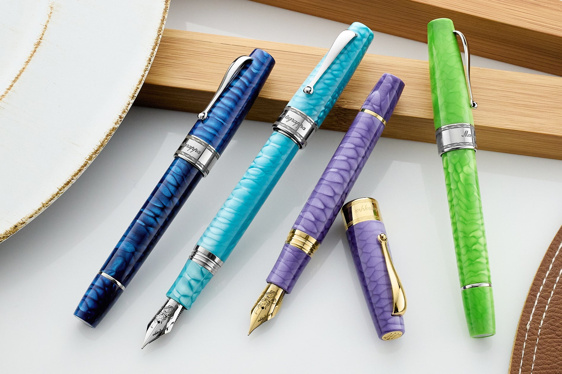 Montegrappa Regal Year of the Dragon Fountain Pen - Indigo Blue (Limited Edition)