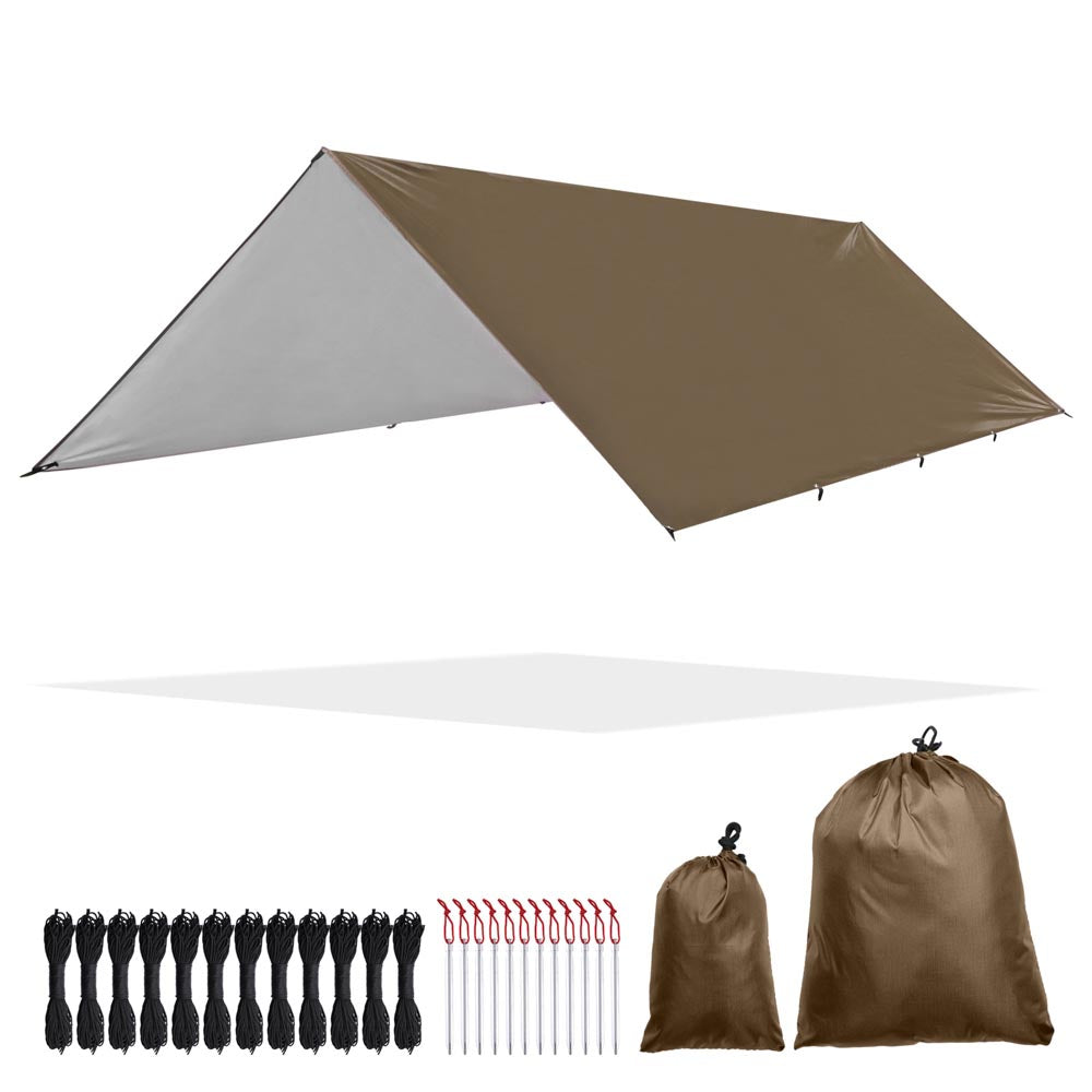 Yescom Camping Tarp Tent Footprint Shelter 10x13ft UV50+ PU3,000mm