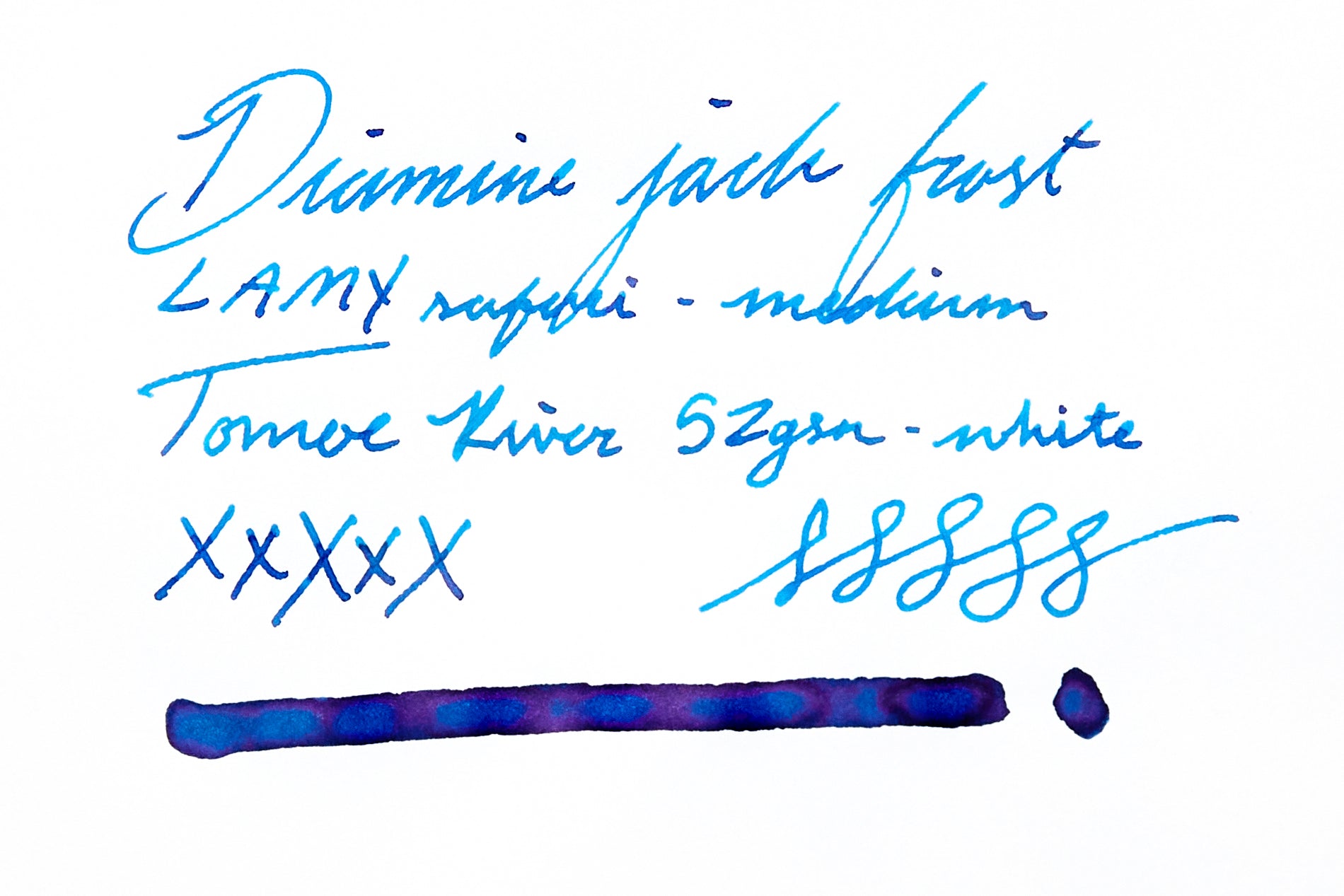 Diamine Jack Frost - Ink Sample