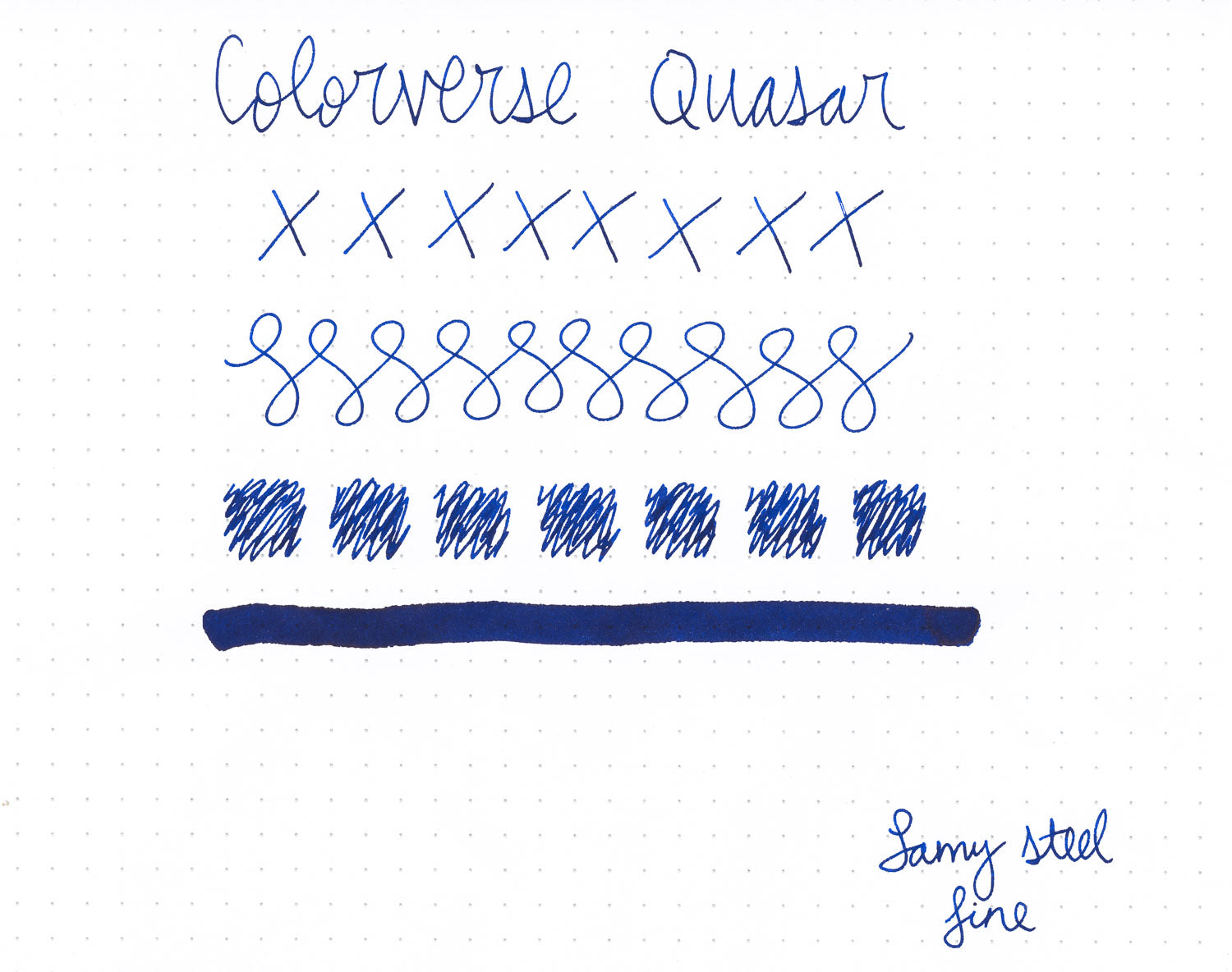 Colorverse Quasar - Ink Sample