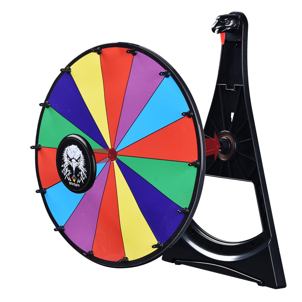 WinSpin 20 Prize Wheel Tabletop Lay Flat with Bald Eagle