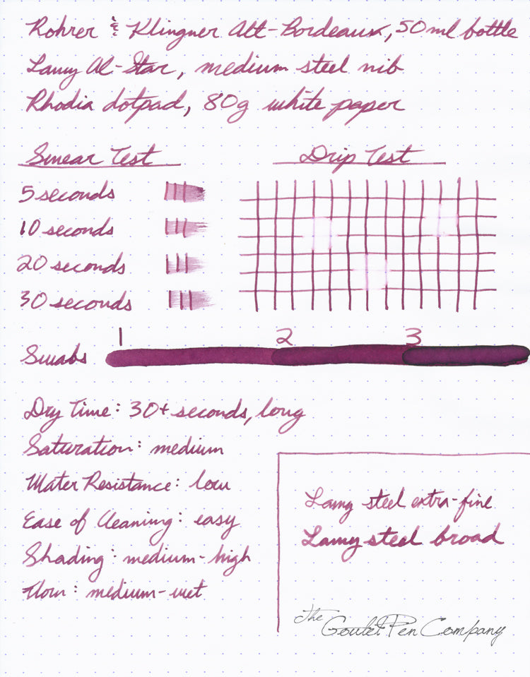 Rohrer & Klingner Alt-Bordeaux - 50ml Bottled Ink