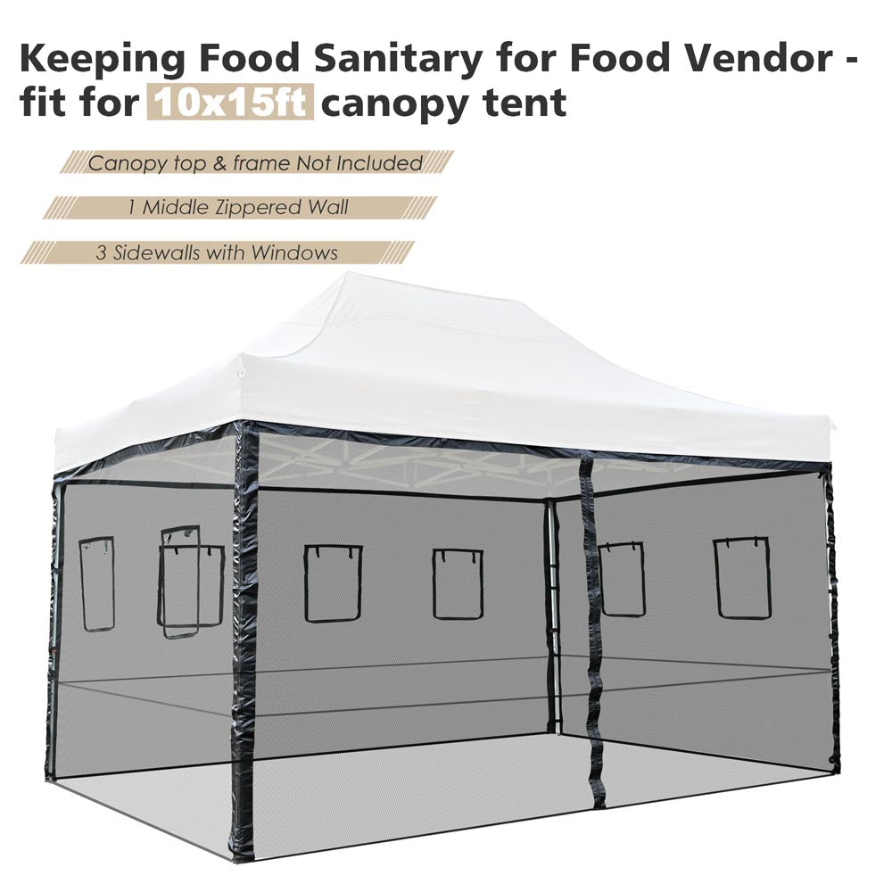 Yescom 10x15 Pop Up Canopy Netting Mesh Sidewalls