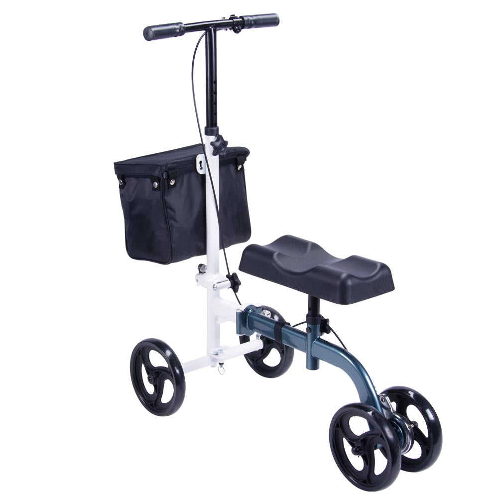 Yescom Knee Walker Scooter w/ Basket Foldable Medical Steerable