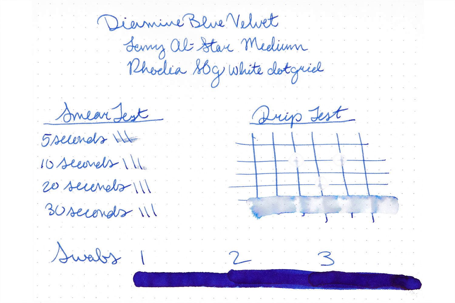 Diamine Blue Velvet - Ink Sample