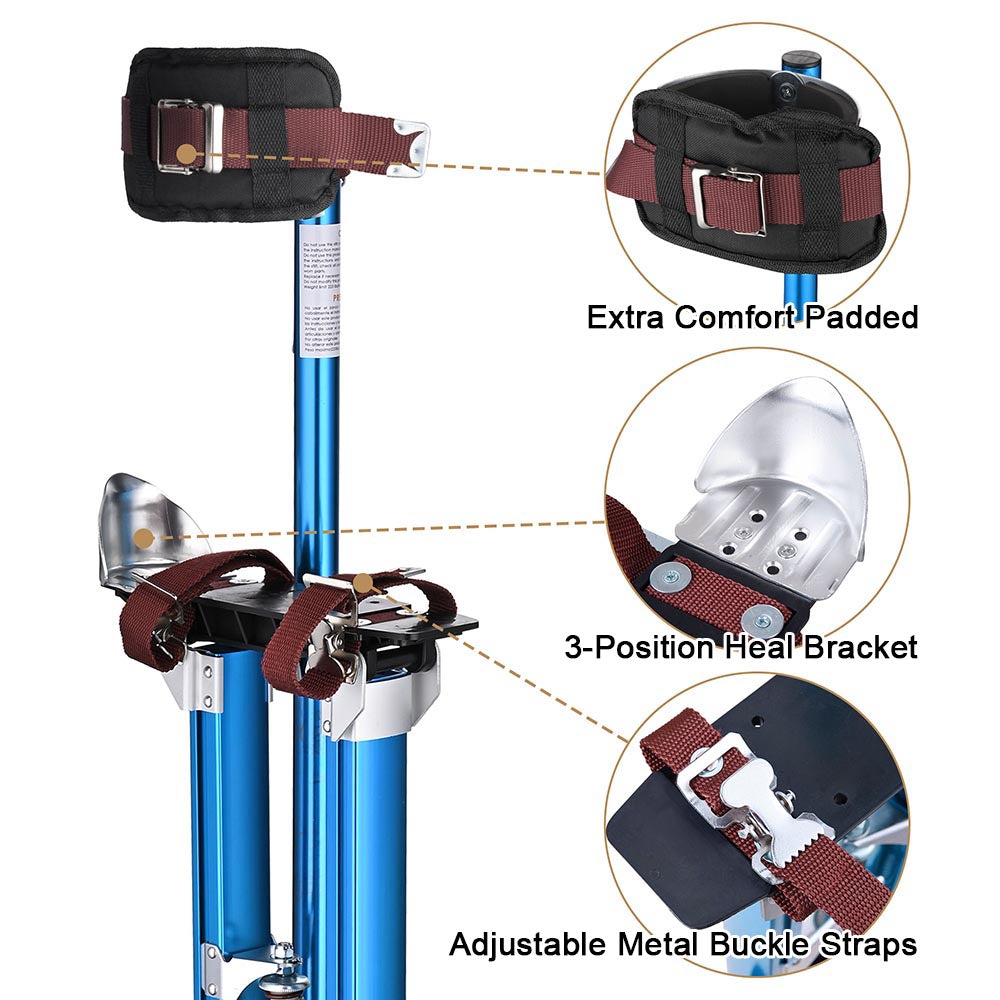 Yescom Drywall Stilts 24 - 40 Adjustable Aluminum