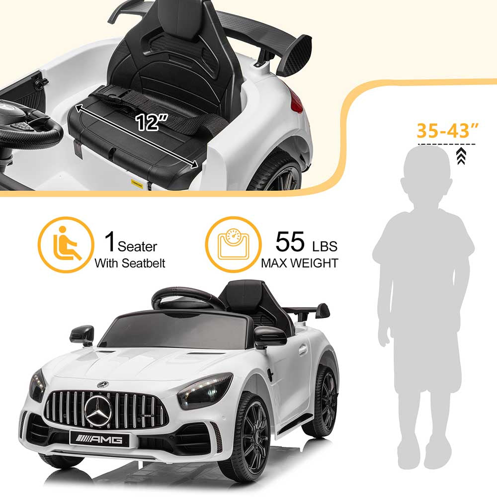 Yescom 12V ASTM Ride on Car Mercedes Benz AMG Parent Control