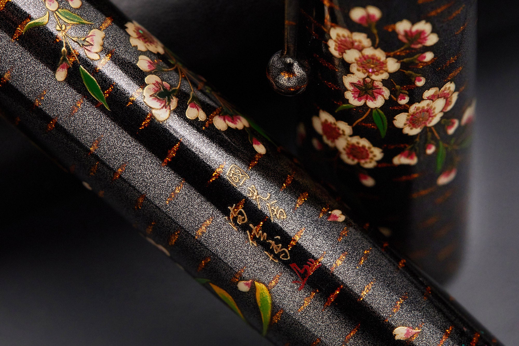 Namiki Emperor Maki-e Fountain Pen - Rakucho Birds and Weeping Cherry Blossom