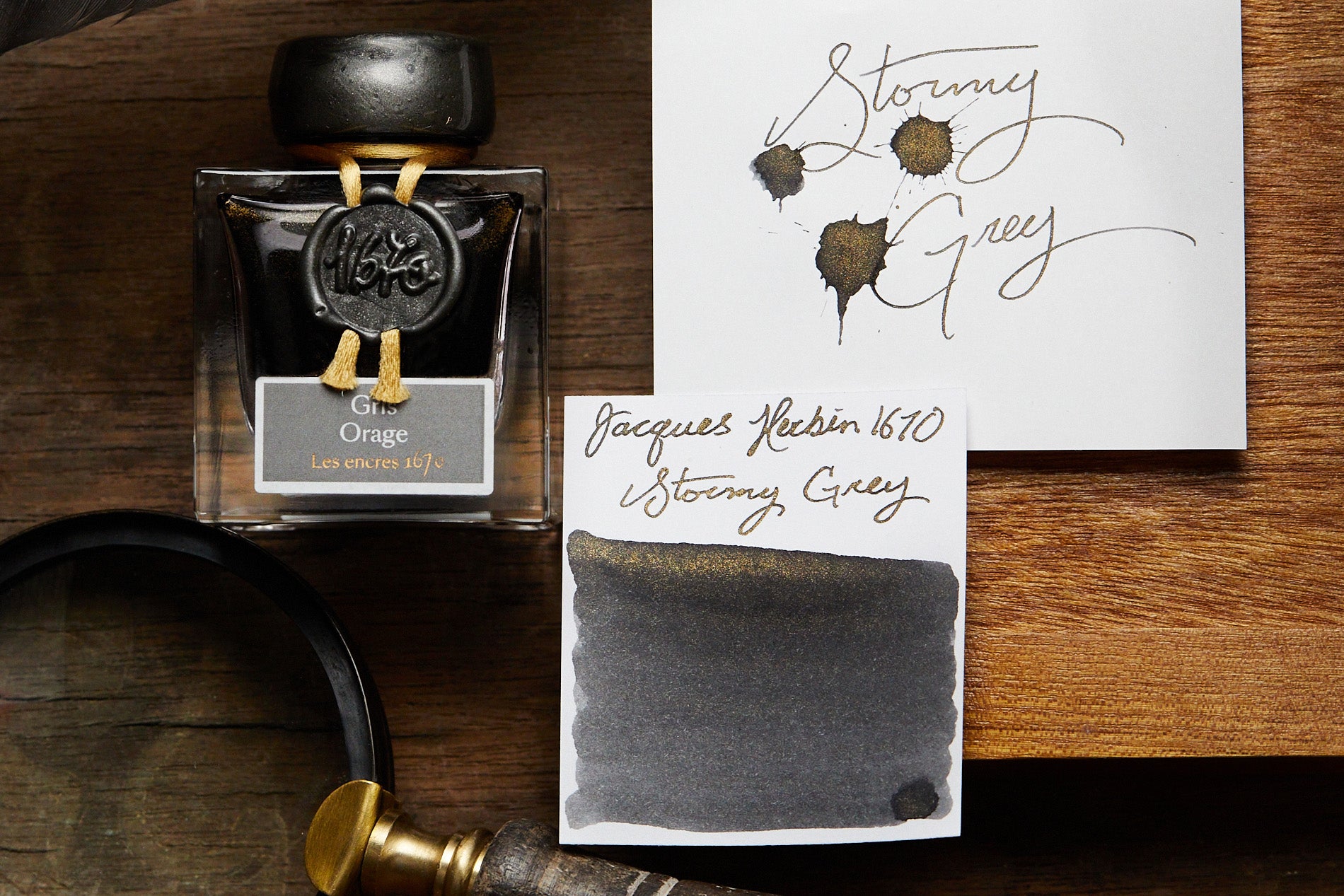 Jacques Herbin 1670 Stormy Grey - 50ml Bottled Ink