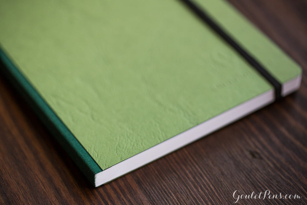 Clairefontaine Basic Clothbound A4 Notebook - Green, Lined