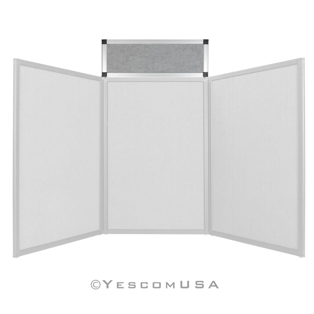 Yescom Trade Show Display Folding Board Header Gray