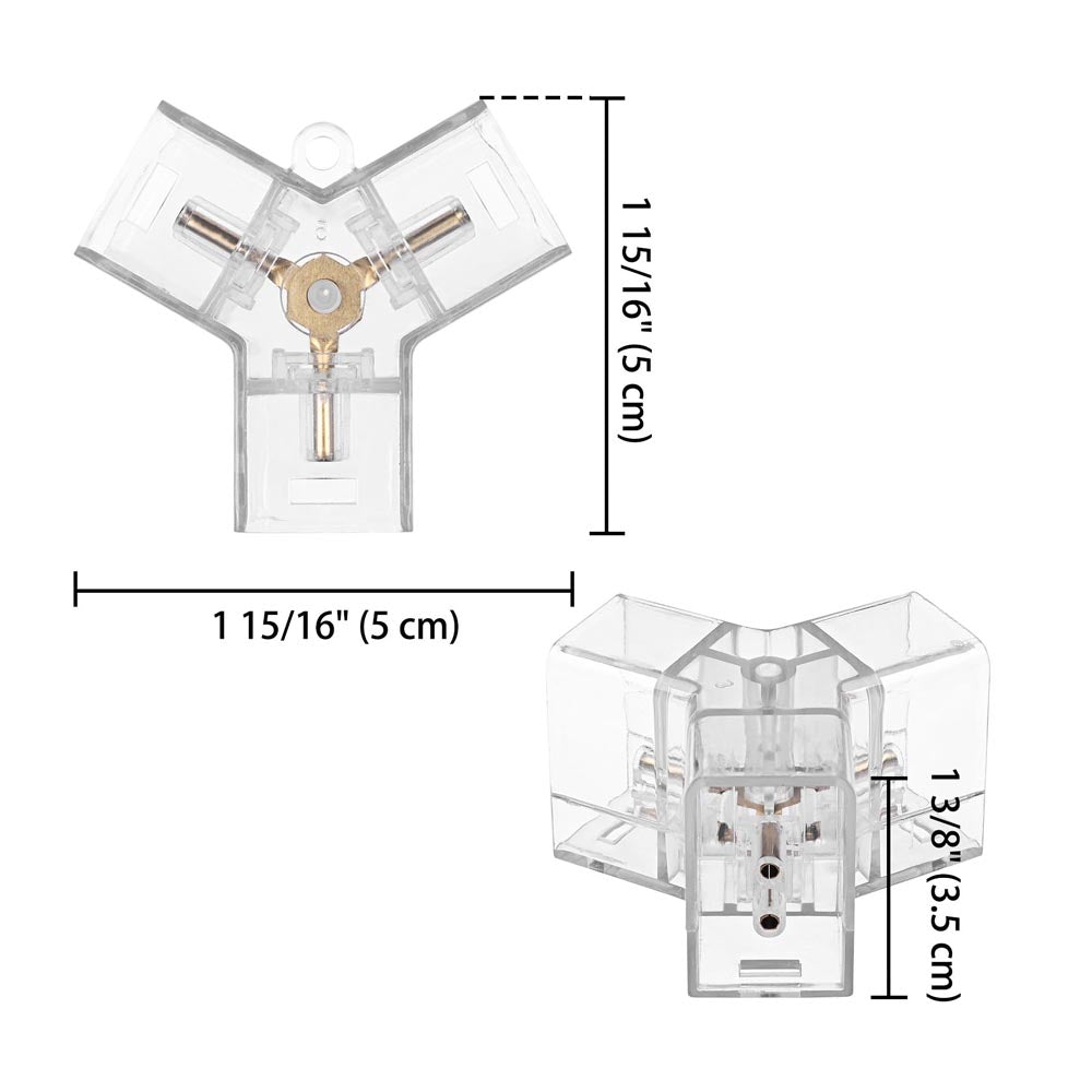 Yescom Hexagon Garage Light Connector Y-shade