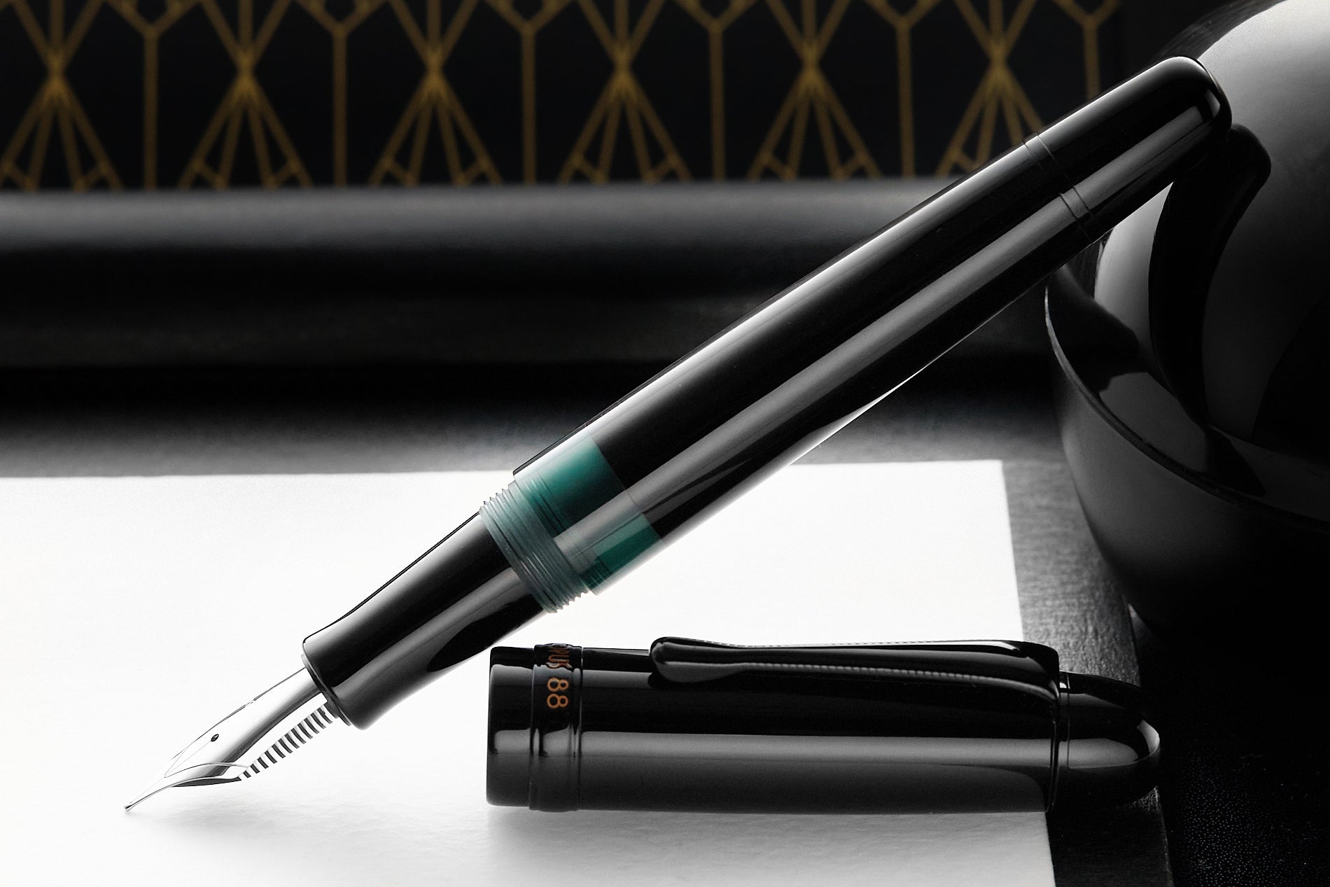 Opus 88 Jazz Fountain Pen - Solid Black