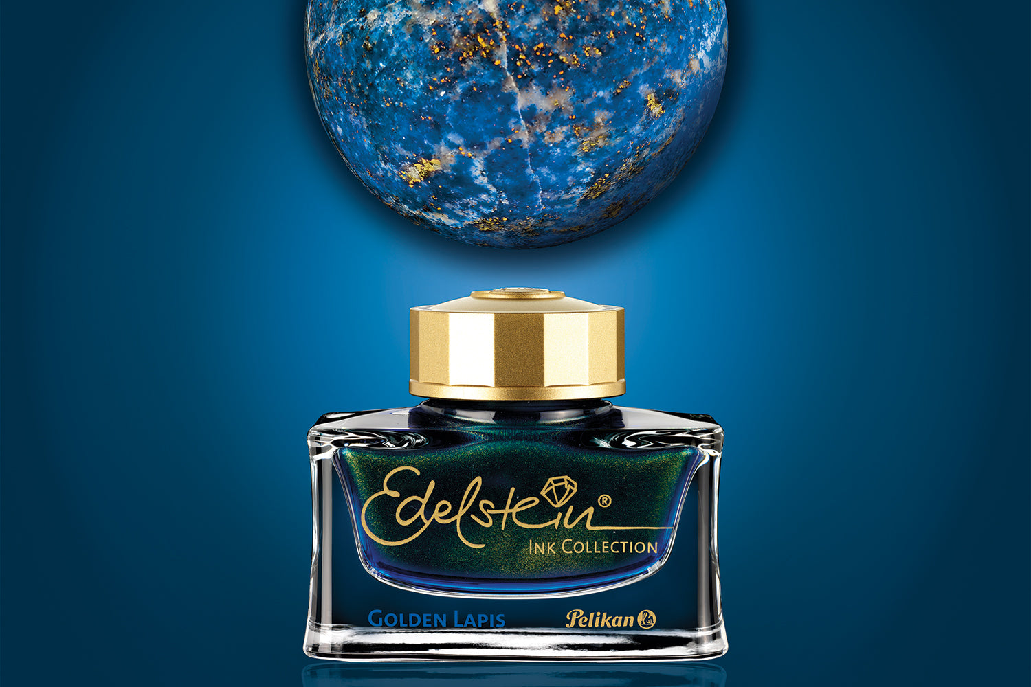 Pelikan Edelstein Golden Lapis - 50ml Bottled Ink (Special Edition)