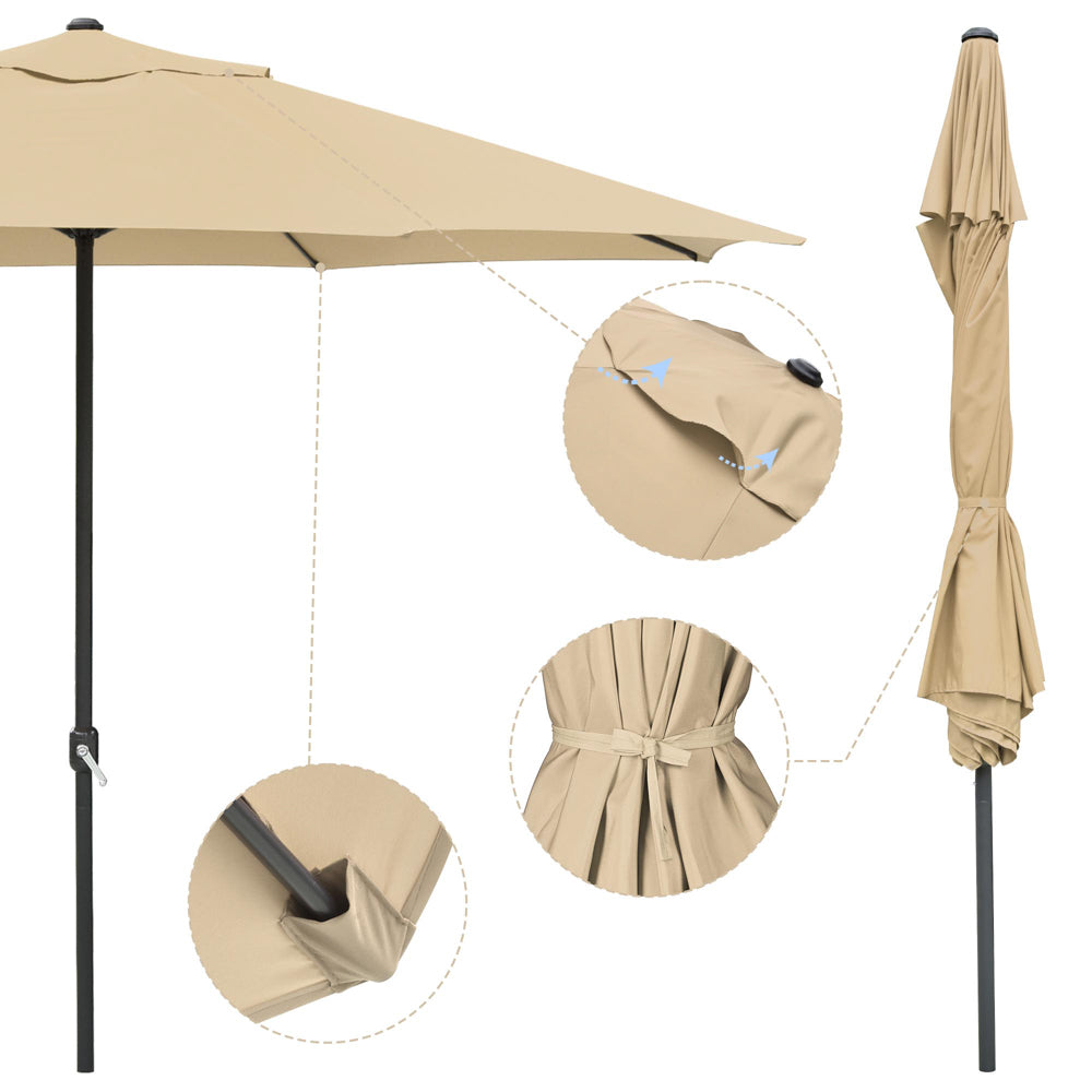 Yescom 13ft Outdoor Patio Market Garden Table Umbrella Color Optional