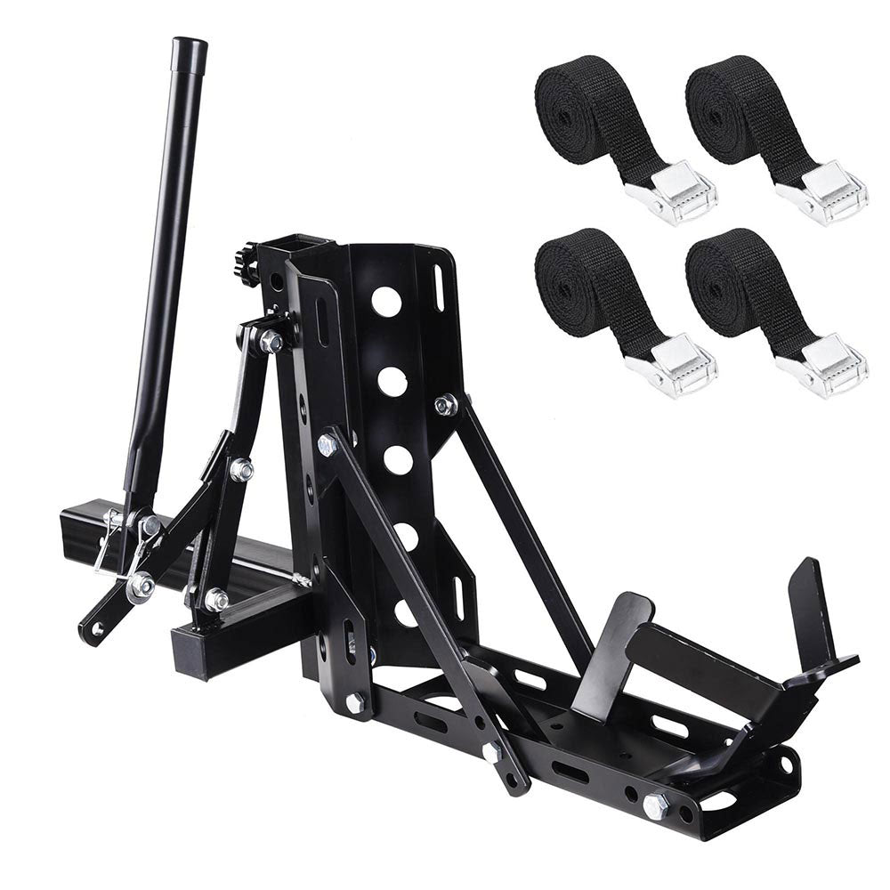 Yescom 800lbs Motorcycle Trailer Hitch Carrier & 2 Tow Receiver