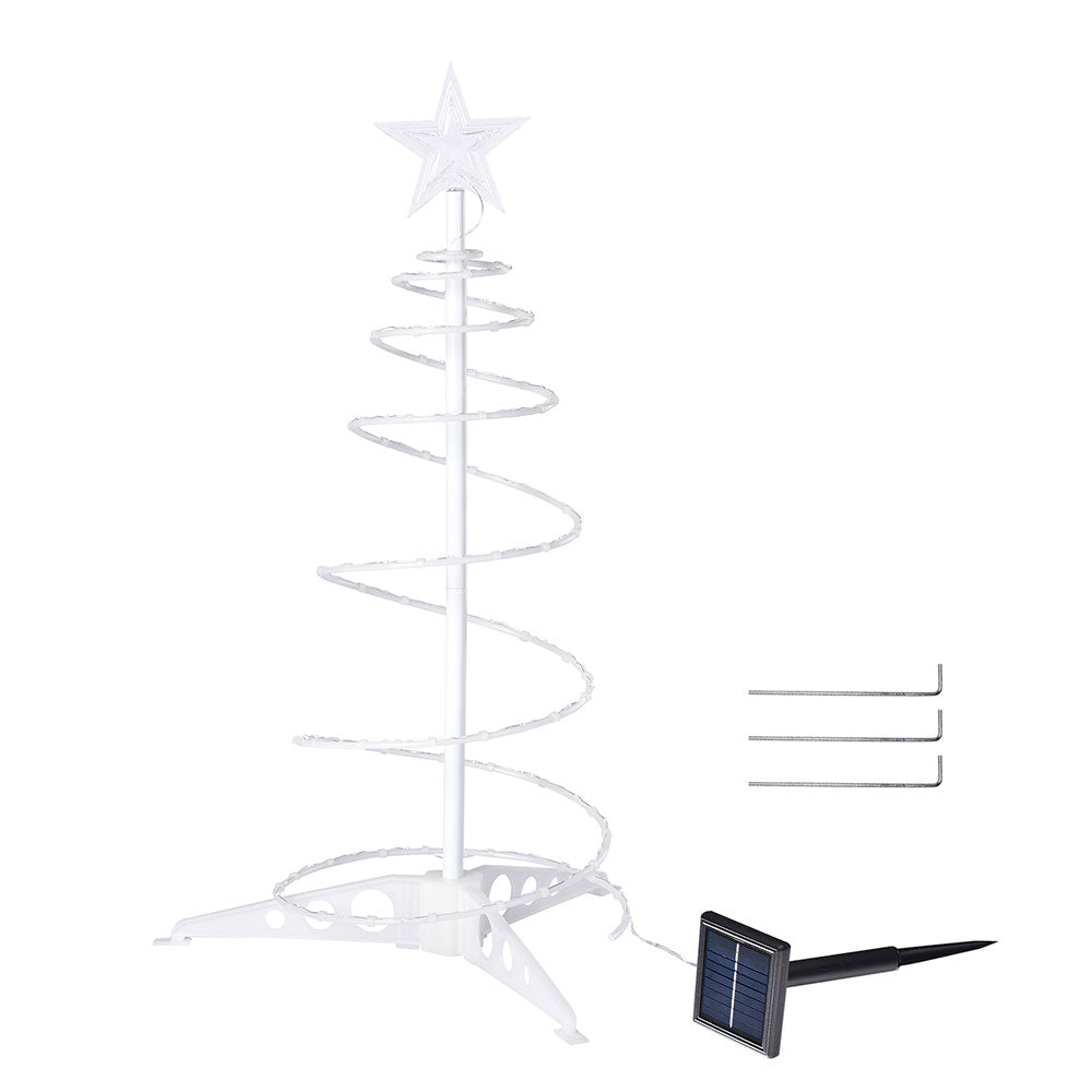 Yescom 2' Pre-Lit Spiral Christmas Tree Solar Operated