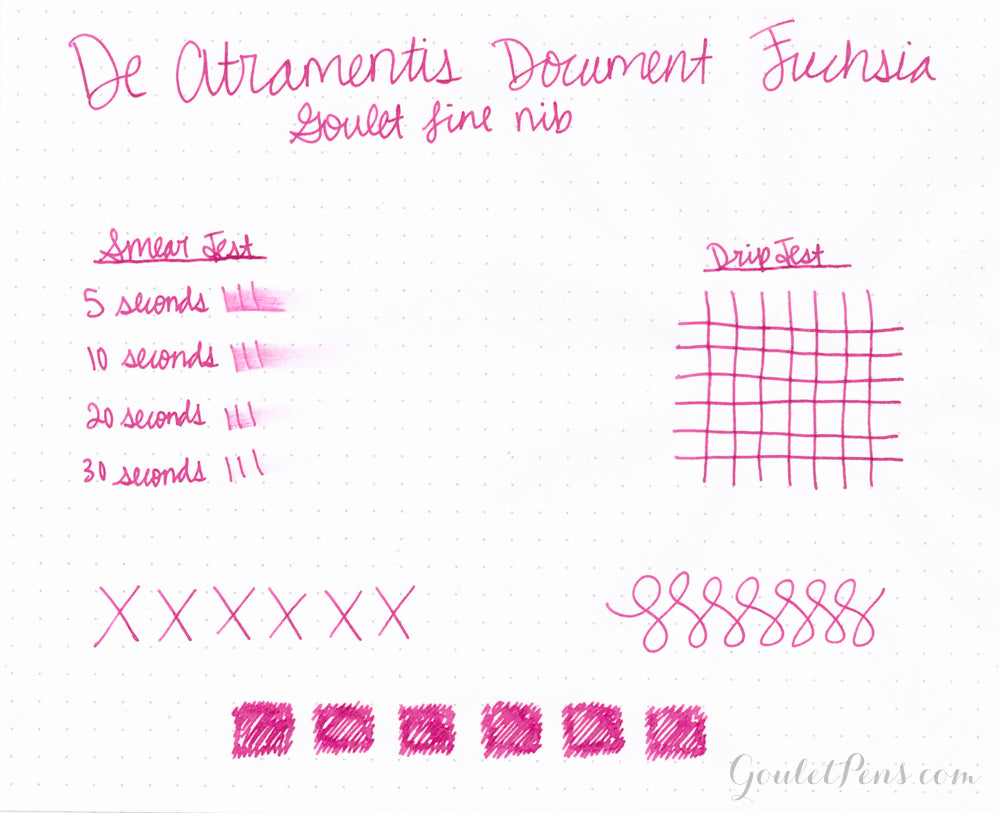 De Atramentis Document Ink Fuchsia - 45ml Bottled Ink