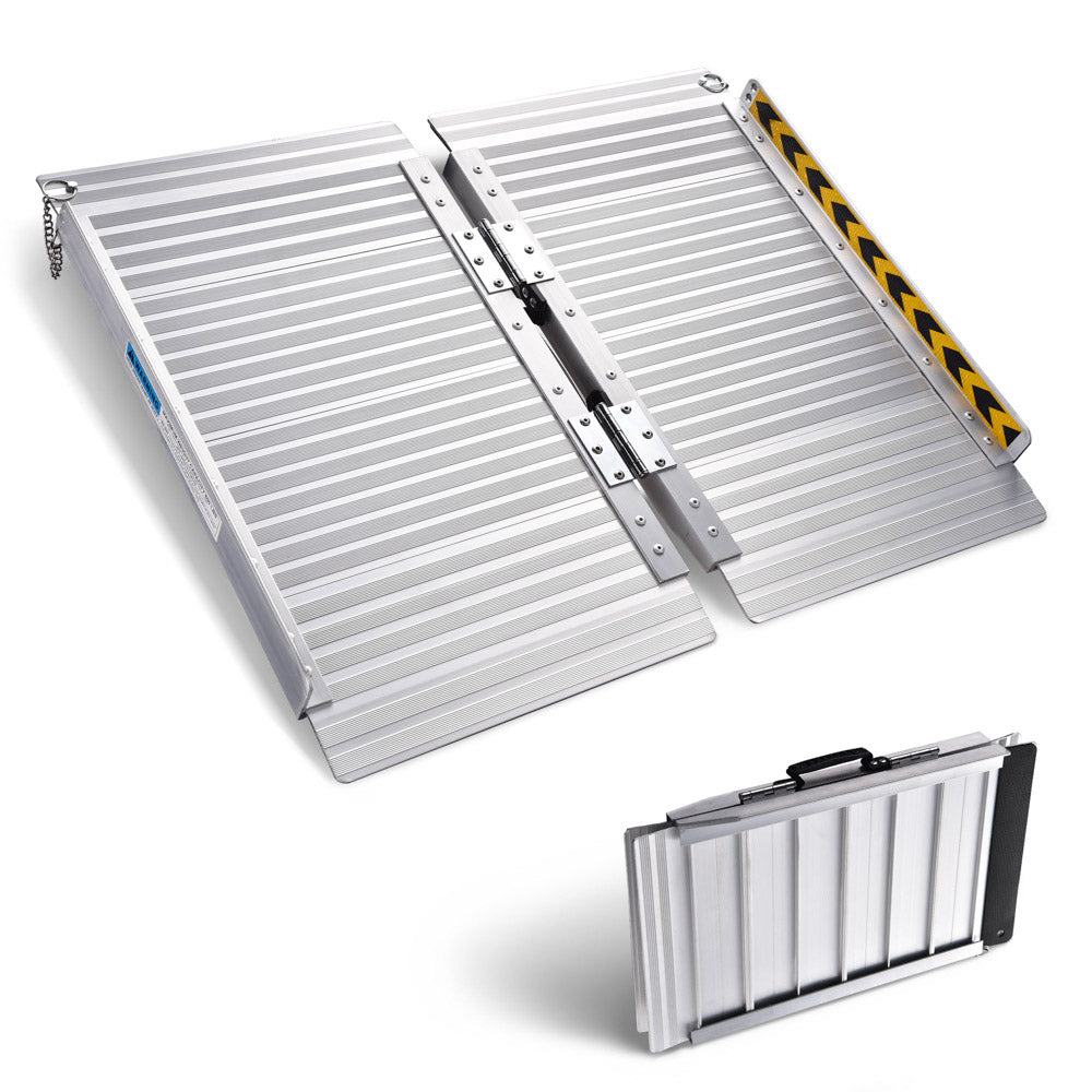 Yescom Wheelchair Ramp 600lb Capacity 2'x29 Aluminum Single-Step