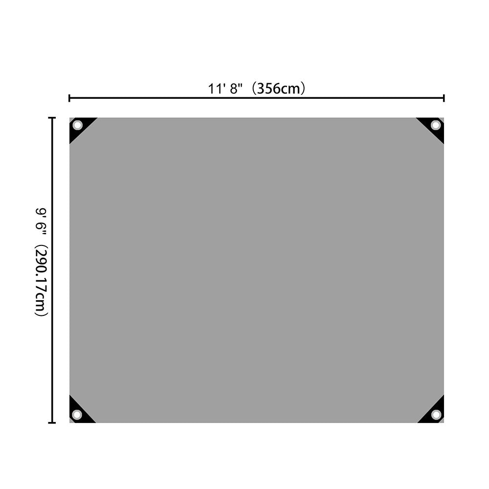 Yescom 10'x12' Heavy-Duty Poly Tarp Reinforced Canopy