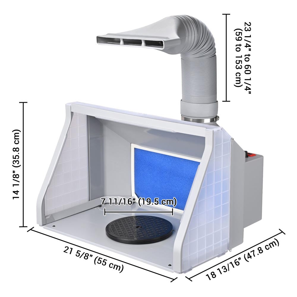 Yescom Portable Airbrush Hobby Spray Booth w/ Filter Fan Hose