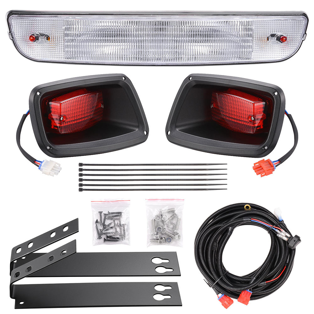 Yescom Golf Cart Halogen Headlight & LED Tail Light Kit for EZGO TXT