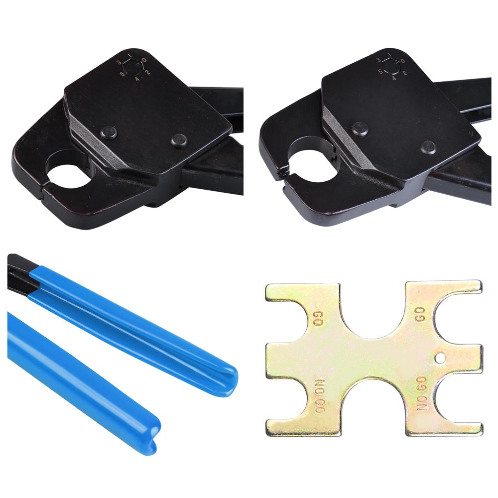 Yescom 3/4 Copper Pex Crimp Tool Ring Crimper with Gauge