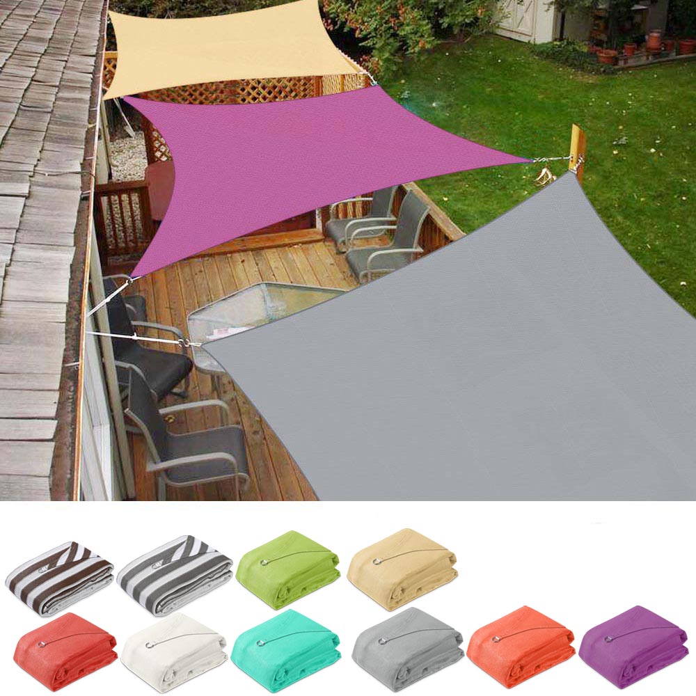 Yescom Patio Rectangle Sun Sail Shade Canopy 13ftx10ft