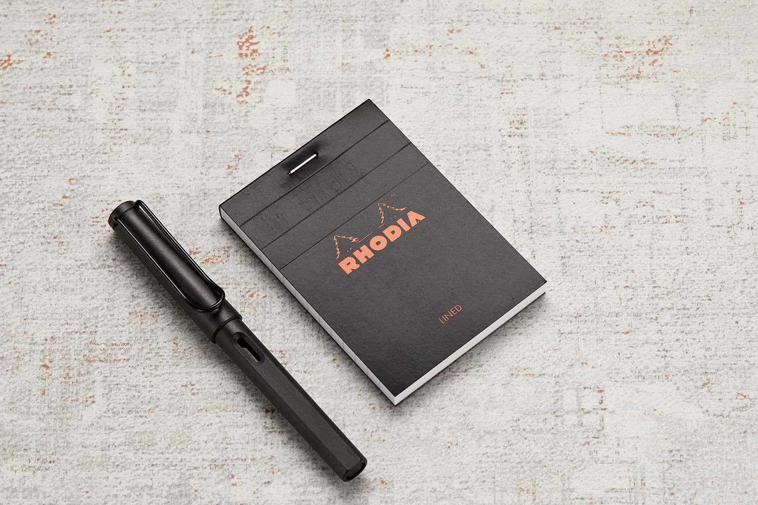 Rhodia No. 11 A7 Notepad - Black, Lined