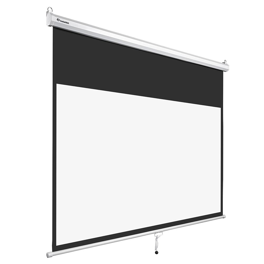 InstaHibit 16:9 Retractable Manual Projection Screen 72 Ceiling/Wall